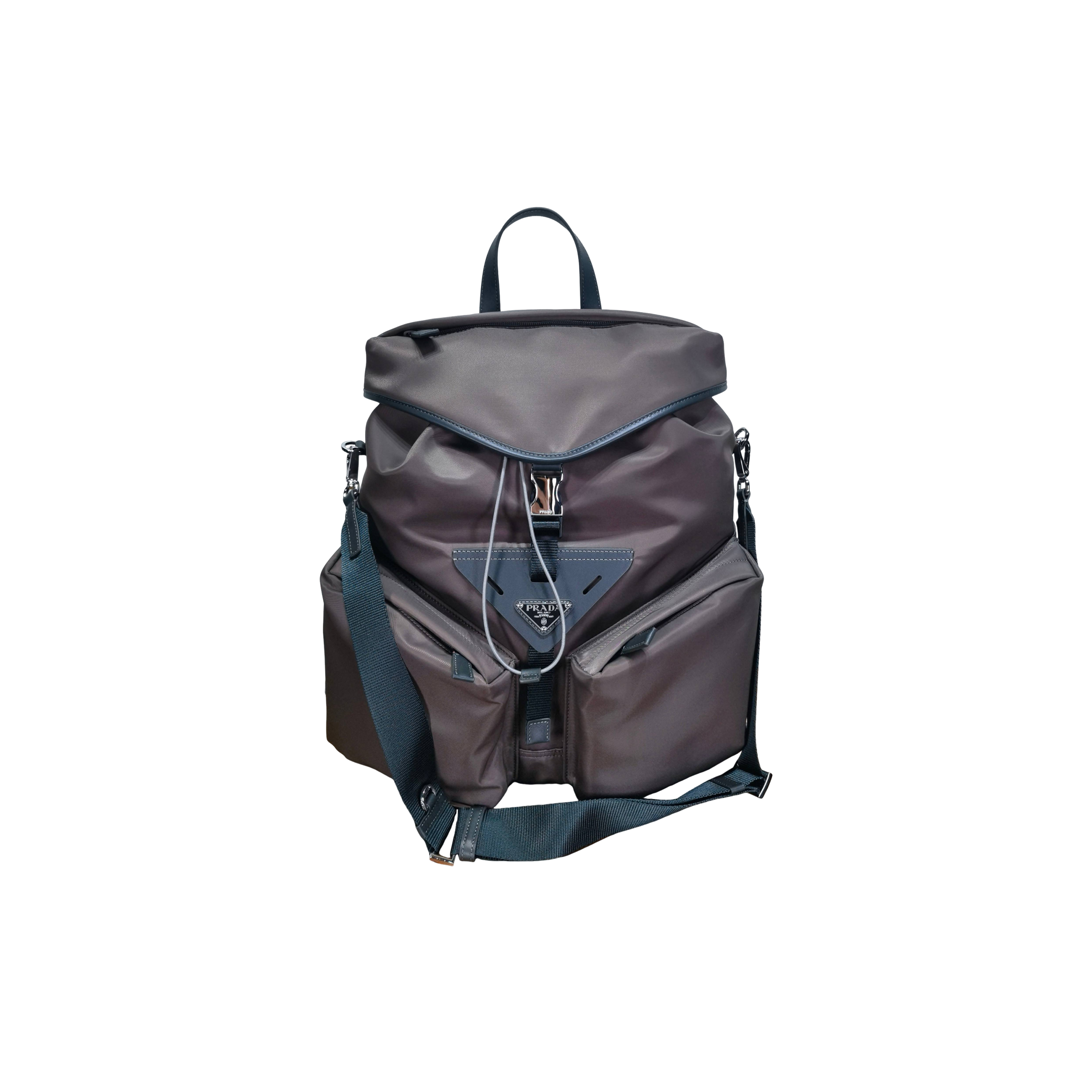 PRADA RE-NYLON AND LEATHER BACKPACK 2VZ108 (45*38*18cm)